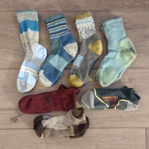 Merino Wool Socks Lot (Darn Tough, Smartwool, Farm to Feet)